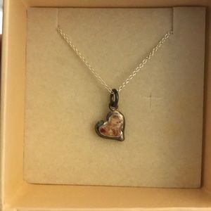 Alexandra Mosher Heart Necklace, Bermuda Pink Sand